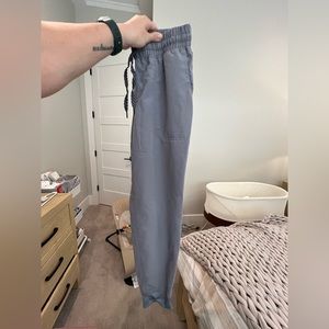 Jaanuu grey small petite joggers scrub bottoms